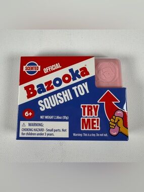 Bazooka Gum Squishy Toy by Incredible Toys Scented  Block of Gum Squeeze Fidget